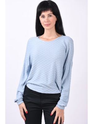 Women Blouse Only Play Onpmoneta Sl Open Back Light Blue